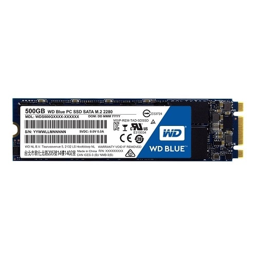 WD Blue PC SSD WDS500G1B0B Solid state drive 500 GB internal M.2 2280 Sata 6Gb s