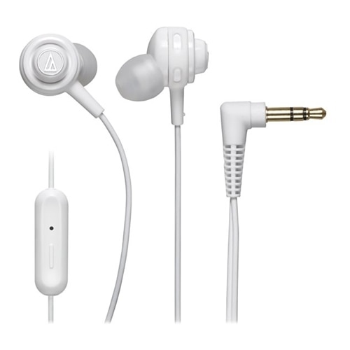 Audio Technica Audio Technica SonicSport ATH COR150iS Earphones with mic in ear 3.5 mm jack white ATH COR150ISWH