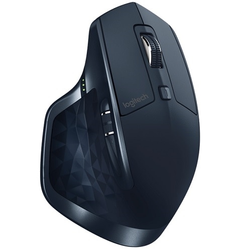 Logitech MX Master Mouse laser 7 buttons wireless Bluetooth 2.4 GHz USB wireless receiver navy blue 910 004955