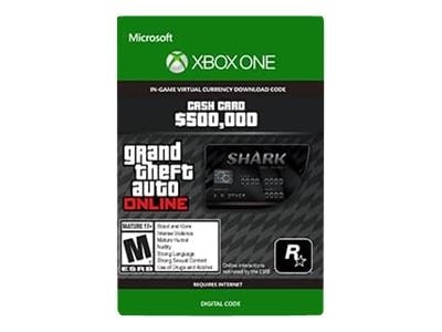 Microsoft Corporation Grand Theft Auto Online Xbox One Bull Shark Cash Card Digital Code