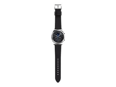Samsung Gear S3 Classic silver smart watch with black band 4 GB