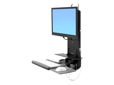 Ergotron StyleView Sit Stand Vertical Lift Patient Room wall mount 61 080 085