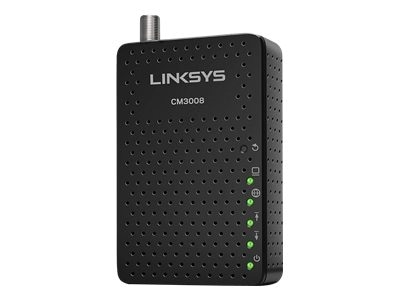 Linksys Cable modem Gigabit Ethernet 343 Mbps 8 channels CM3008