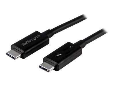 Startech.COM 1m Thunderbolt 3 USB C Cable 40Gbps Thunderbolt and USB Compatible Thunderbolt cable 3.3 ft TBLT3MM1MA