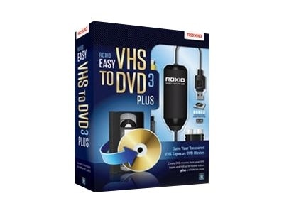 Roxio Easy VHS to DVD Plus v. 3 box pack 1 user Win English