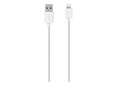 Belkin Components Belkin Charge Sync Cable Lightning cable Lightning USB 10 ft F8J023bt3M WHT