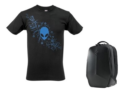 Mobile Edge Alienware 17 inch Vindicator Backpack Includes Arena T Shirt Size L Not compatible w R2 17 models