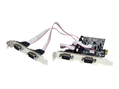 Startech.COM 4 Port Native PCI Express RS232 Serial Adapter Card with 16550 Uart PEX4S553