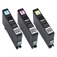 Dell Dell Single Use Cyan / Magenta / Yellow Ink Cartridge Bundle (Series 31) for Dell V525w/ V725w All-in-One Wireless Inkjet Printer