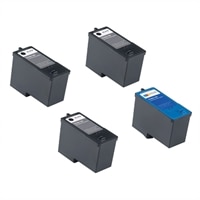 Dell Dell V305/305W 4-Pack Ink bundle: 3 x High Yield Black Ink Cartridge / 1 x High Yield Color Ink Cartridge (Series 9)