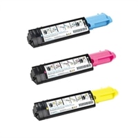 Dell Dell 3-Pack: 3 x 4,000-Page Cyan / Magenta / Yellow Toner Cartridge for Dell 3100cn Color Laser Printer