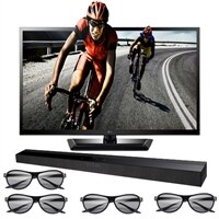 LG 47" 47LM4700 1080p LED-LCD Cinema 3D HDTV & Sound Bar System w/ 4 Pairs of 3D Glasses