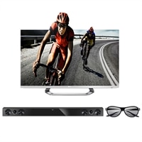 LG 55LM4700 55" 1080p 120Hz Cinema 3D LED-LCD HDTV with Soundbar + 4x 3D Glasses