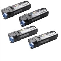 Dell Dell 4-Pack: 1 x 2,000-Page Black / Cyan / Magenta / Yellow Toner for Dell 1320c