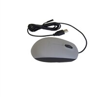 Mus: Dell Optical Scroll USB-kabelforbundne mus (2 knapper) i Grå (sæt)