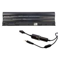 Dell Batteri: primær 9-cellet litiumion 97W/HR + Dell  Strømforsyning: 90-watts DC adapter til bil/fly