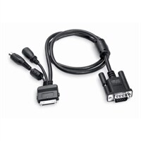Dell M109S-multikabel på 0,8 meter (VGA, komposit, strømadapter)