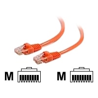 C2G Cat6 550MHz Snagless Patch Cable - Patchkabel - RJ-45 (han) - RJ-45 (han) - 1.5 m - CAT 6 - støbt, flertrådet, snagless, beskyttelseskappe for stik - orange
