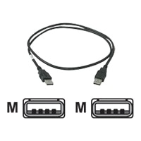 C2G - USB-kabel - 4-PIN USB type A (han) - 4-PIN USB type A (han) - 1 m ( USB / Hi-Speed USB ) - sort
