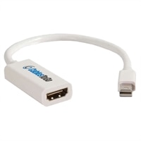 C2G Mac-Compatible Mini DisplayPort Male to HDMI Female Adapter Cable with Audio - Video / lyd adapter - mini-DisplayPort (han) - 19-pin HDMI (hun) - 15 cm - ( DisplayPort 1.1 ) - hvid