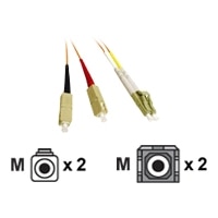 C2G - Patch-Kabel - LC Multi-Mode (M) - SC multi-mode (M) - 10 m - Glasfaser - 62,5/125 Mikrometer