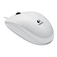 Logitech B110 Optical USB Mouse - Maus - optisch - 3 Taste(n) - verkabelt - USB - weiß
