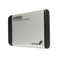 2.5in Silver USB 2.0 External Hard Drive Enclosure for SATA HDD