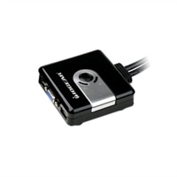 IOGEAR 2-Port Compact USB VGA KVM with Built-in Cables