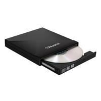 USB 2.0 External Slim Multi-Format 8X DVD Writer with Software