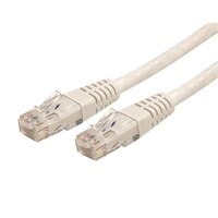StarTech.com 15 ft White Molded Cat 6 Patch Cable - ETL Verified