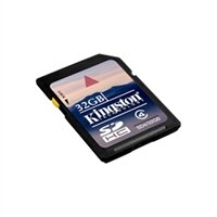 Kingston 32 GB Class 4 SDHC Flash Memory Card SD4/32GB