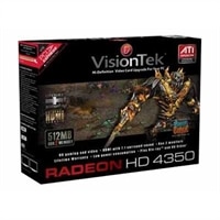 VisionTEK Radeon HD4350 PCIe 512MB HDMI SFF-Short + Tall brackets