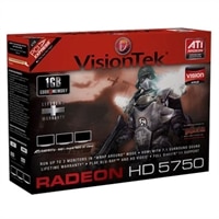 VisionTEK Radeon HD 5750 Series 1GB GDDR5 PCIe 2.0 Graphics Card