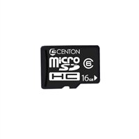 CENTON ELECTRONICS  Class 6 16GB Micro SDHC Flash Memory Card - Black
