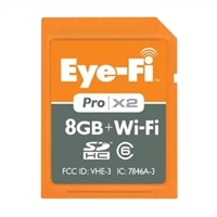 Eye-Fi Pro X2 8 GB SDHC Class 6 Wireless Flash Memory Card