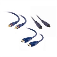 Home Theater Cable Kit includes: 3X HDMI, 1 xDigital Audio Coax Cable & 1x Optical Cable