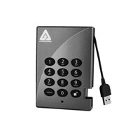Apricorn 500 GB USB 2.0 128-bit AES Encrypted Apricorn Padlock Portable Storage Drive