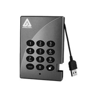 Apricorn 750GB USB 2.0 Padlock HD-128-Bit H/W Encryption External Desktop Drive