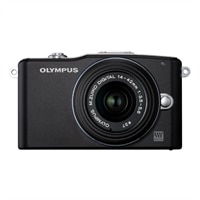 Olympus PEN E-PM1 12.3 MP Interchangeable Lens Camera with 14-42mm Zoom Lens and Full 1080 HD Video – Black
