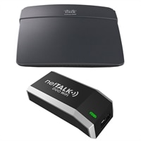 Nettalk Duo WiFi Voip Telephone Service Bundle with Linksys E900 Wireless N Router