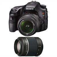 Sony  Alpha SLTA57K 16.1 MP DSLR Bundle with 18-55mm and 55-200mm Zoom Lenses
