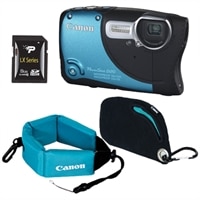 CANON CANADA INC. PowerShot D20 CMOS Waterproof Camera Bundle with Case, Floating Strap and 8GB Class 10 SD Card