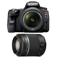 Sony  Alpha SLT-A37 16.1 MP DSLR Bundle with 18-55mm and 55-200mm Lenses