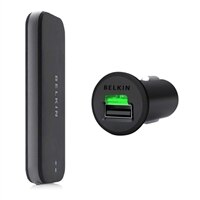 Mobile Power Bundle with Car Charger and Power Pack 2000 for SmartPhones and Cell Phones
