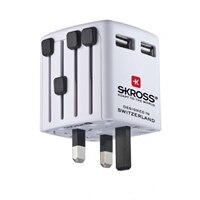 SKROSS World USB Charger - Power adapter - 10 Watt - 2 Output Connector(s)