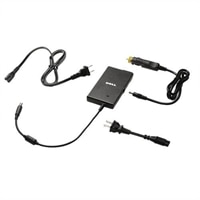 Dell 65 Watt 2 Prong Auto Air AC Adapter with European Power Cord for Select Dell Inspiron Latitude Studio Vostro XPS Laptops Precision Mobile WorkStations 