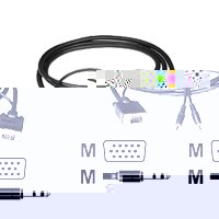 C2G Pro Series UXGA Display audio cable kit HD 15 mini phone stereo 35 mm M HD 15 mini phone stereo 35 mm M 7 m 