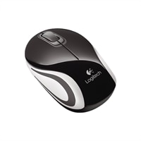 Logitech Wireless Mini Mouse M187 Mouse optical wireless 24 GHz USB wireless receiver black 