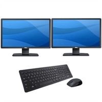 Dell Professional P2212H 21.5-inch Widescreen Dual Monitor, KM632 Wireless Keyboard and Mouse with 3-Year Premium Panel Advanced Exchange Service