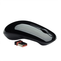 Dell WM311 3-Button Wireless Mouse - Glossy Obsidian Black for Select Dell Systems